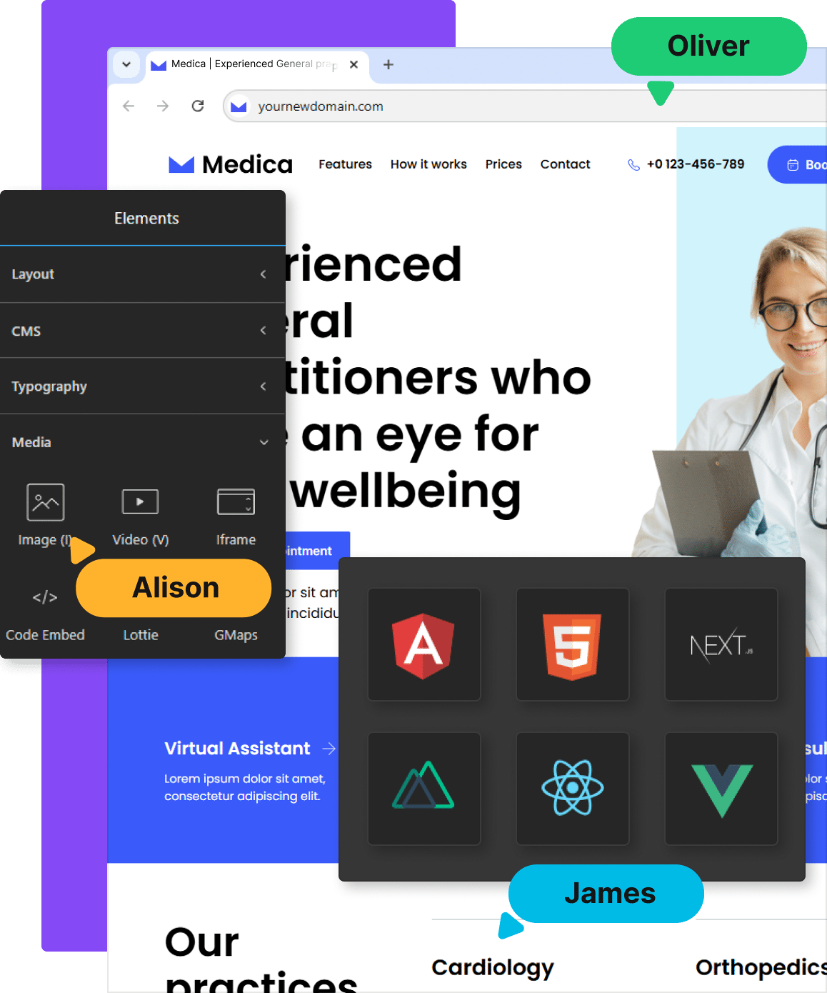 TeleportHQ as alternative footer image