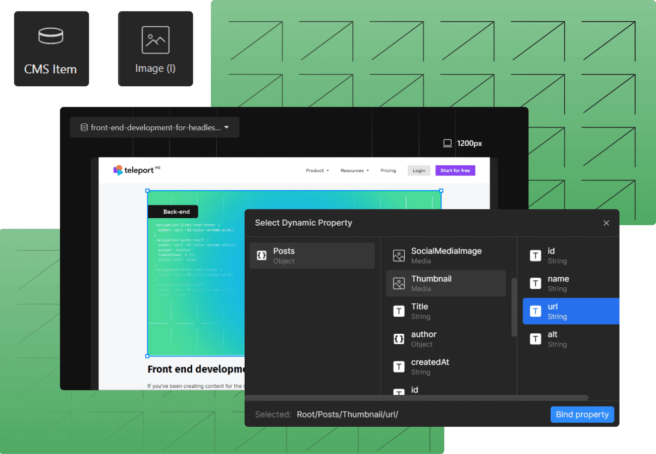 How to use TeleportHQ with Contentful CMS image